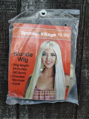 Spooky Village Adult Blonde Costume Wig